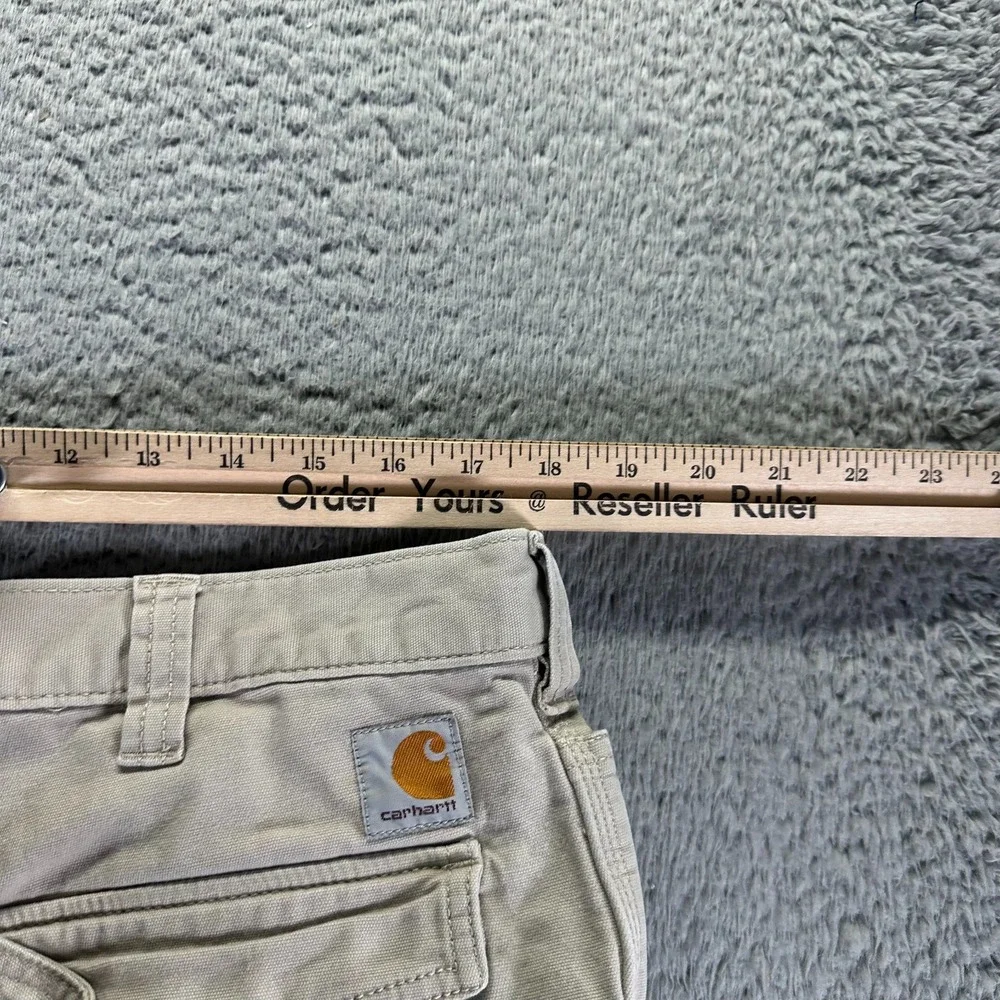 Carhartt Short Men 36 Beige Cargo Canvas Relaxed Fit Casual Summer Outdoor Beach